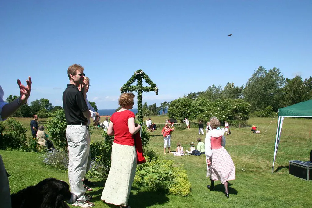 A Midsummer celebration in Sweden.
