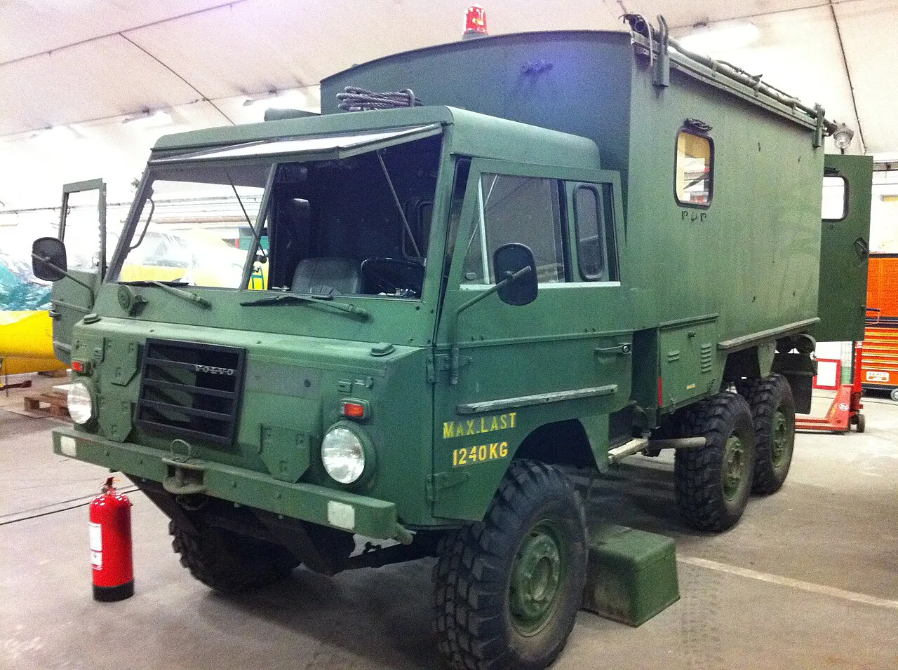 A Swedish Army truck at the Aeroseum, Gothenburg.
