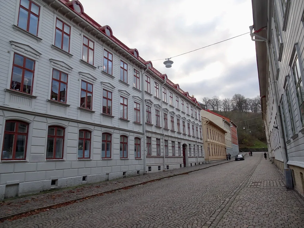A Gothenburg street in December.