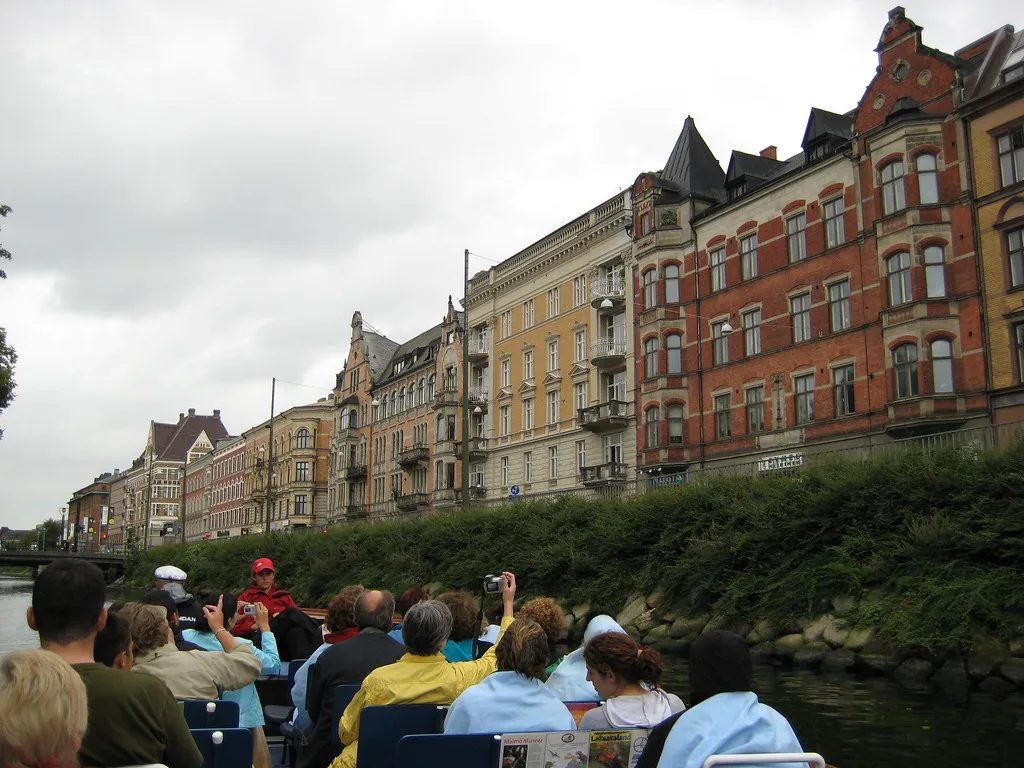 A canal tour in Malmö.