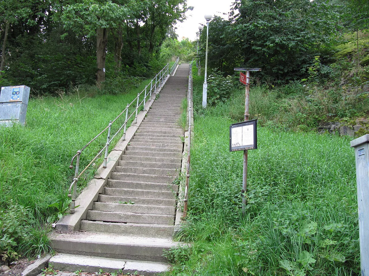 The steps from Haga up to Skansen Kronan, Gothenburg.