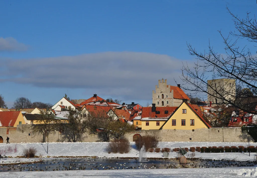 Almedalen in February, Visby.