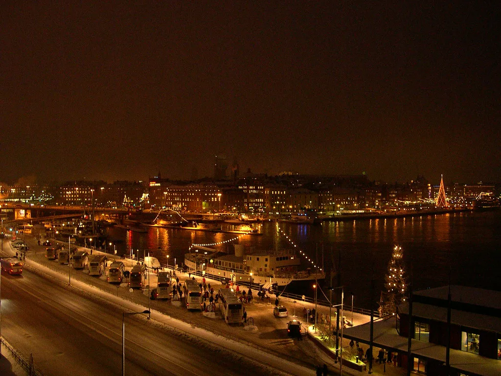 Gamla Stan at night, Stockholm.