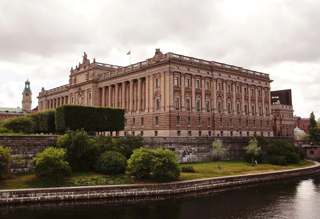 The Riksdag building, Stockholm.