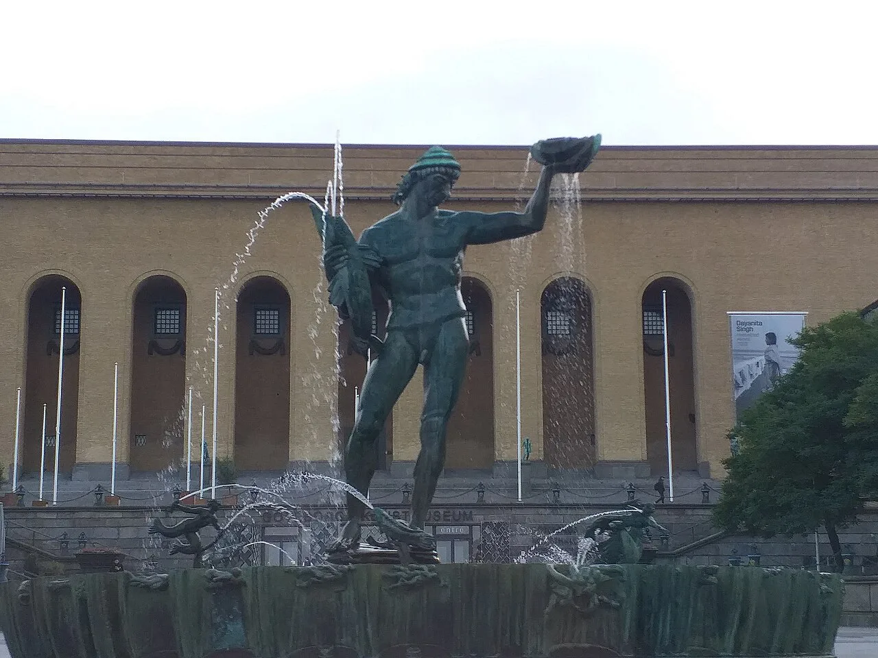 The Poseidon statue on Götaplatsen, Gothenburg.
