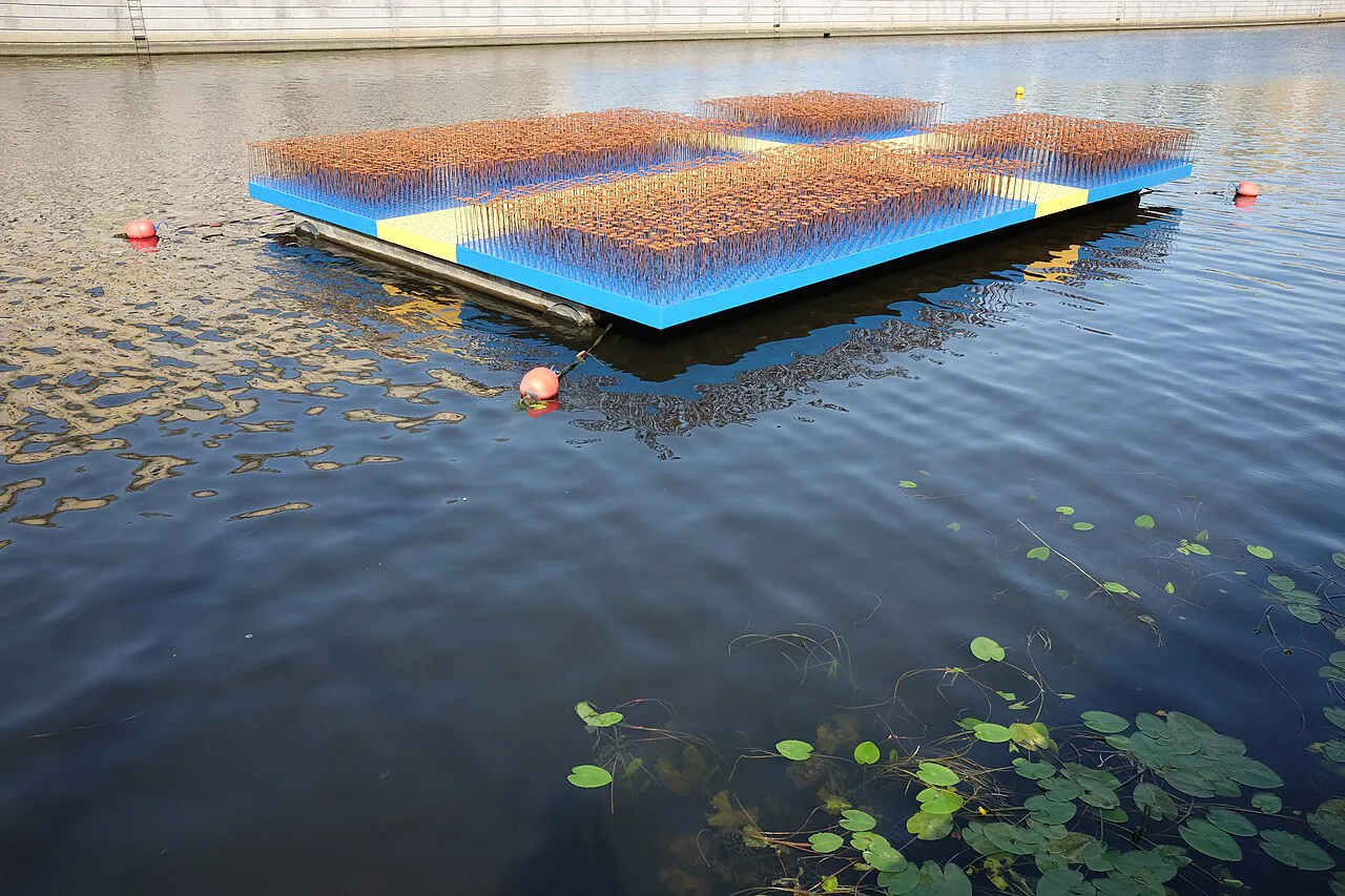 An art installation on the Stora Hamnkanalen, Gothenburg.