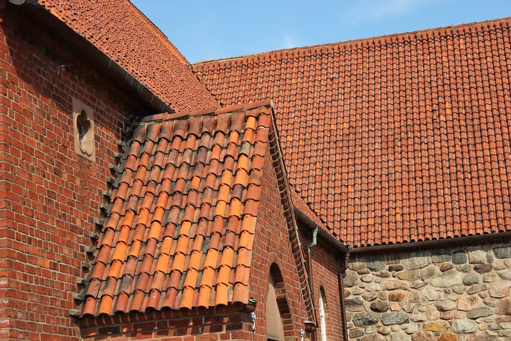 Masthugget Church's roofs, Gothenburg.