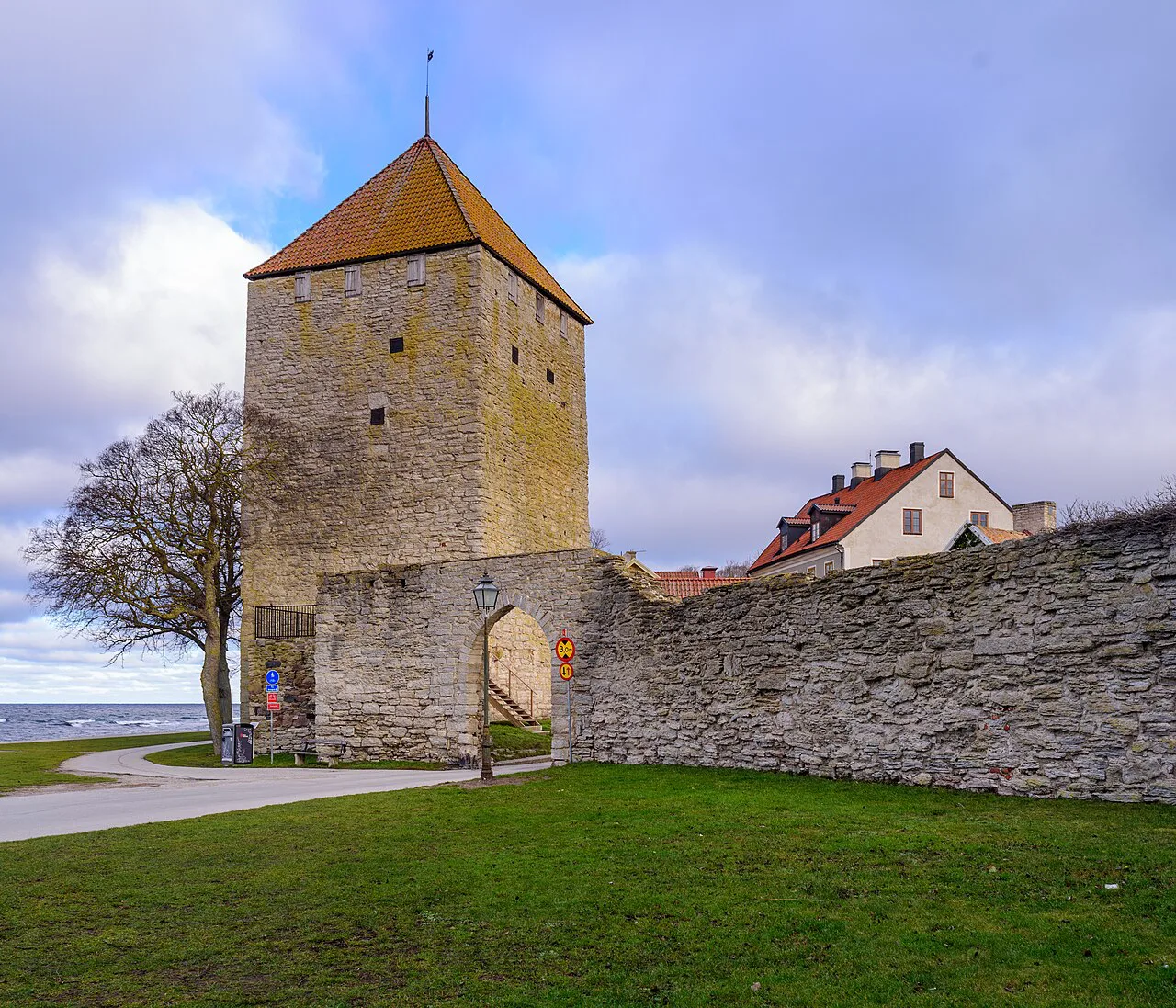 The Gunpowder Tower (Kruttornet) on Visby's city wall.