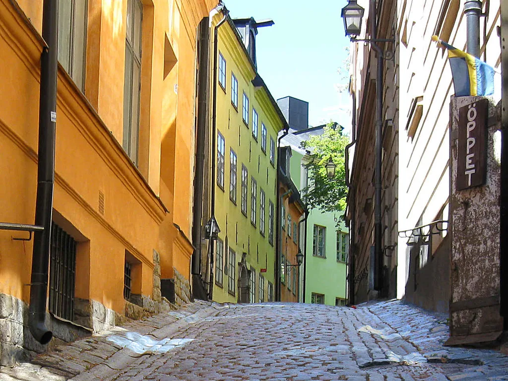 A lane in Gamla Stan, Stockholm.