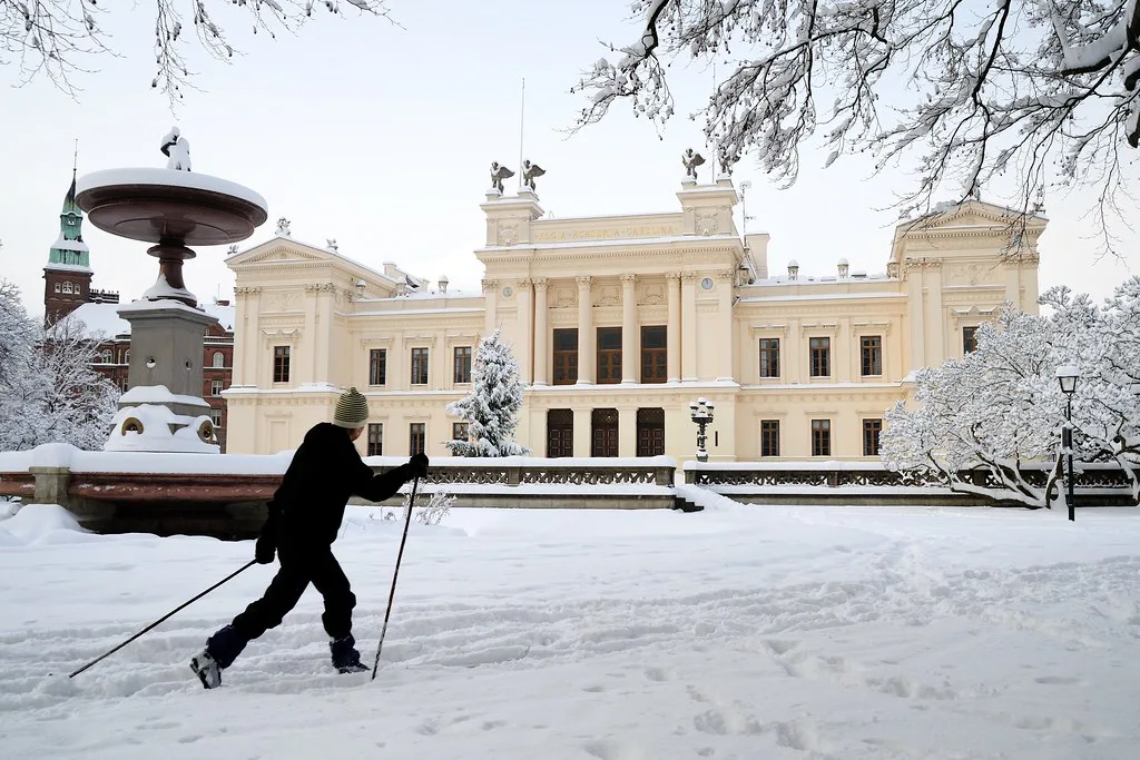 Lund University in winter.