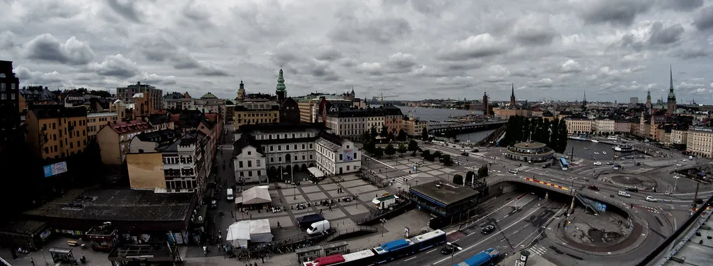 The view from the Katarina lift, Stockholm.