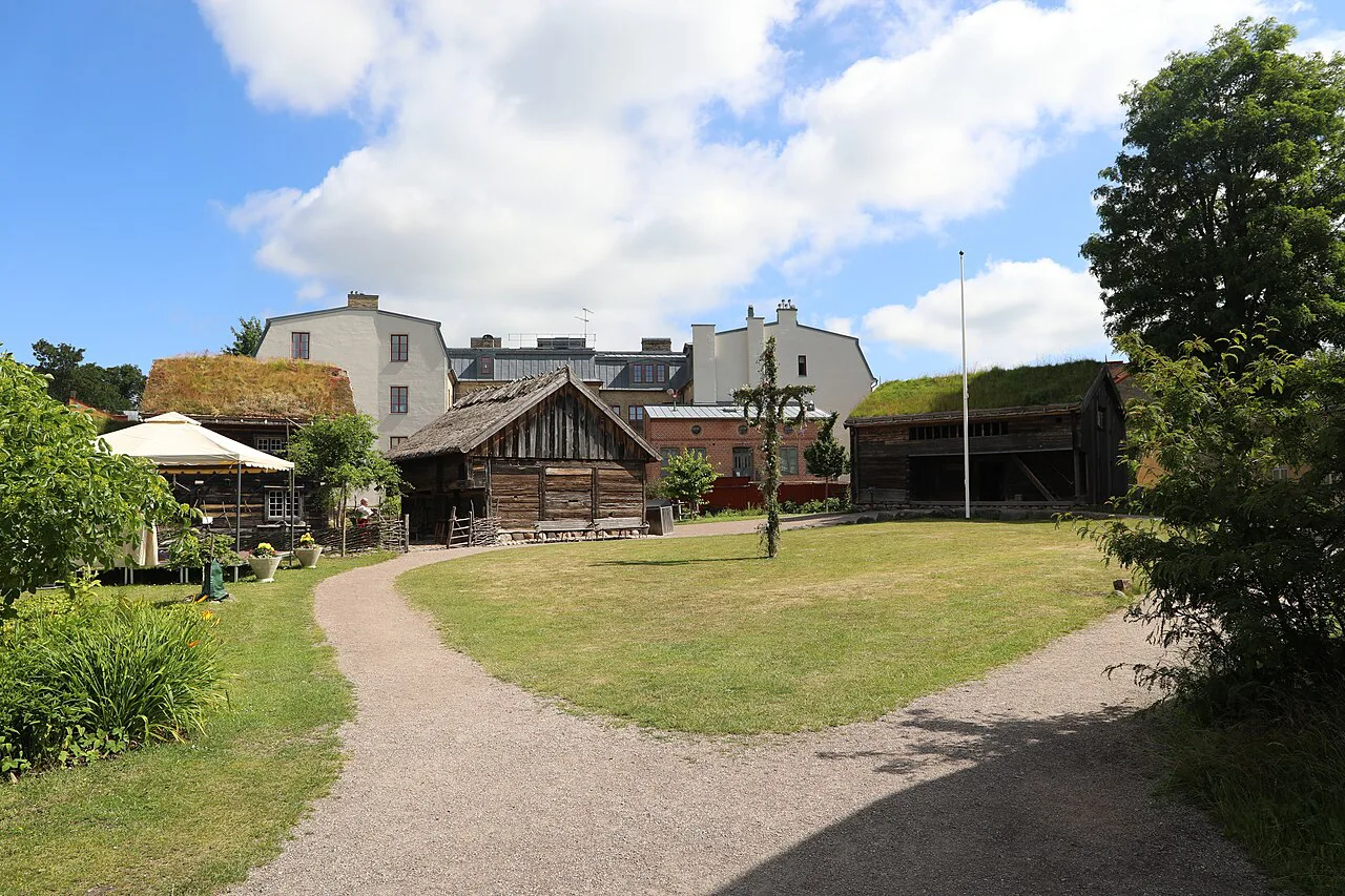 A Midsummer pole at Kulturen, Lund.