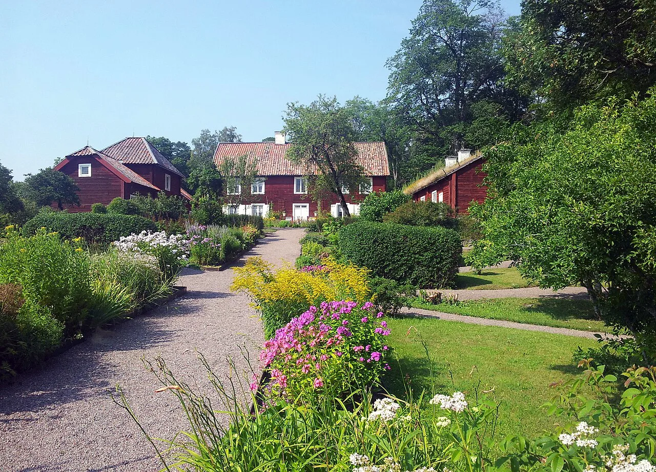 The gardens of Linnaeus' Hammarby.