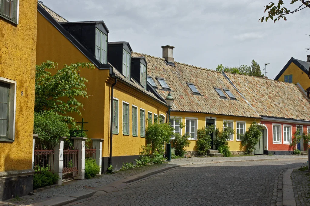 Old houses near Lundagård, Lund.