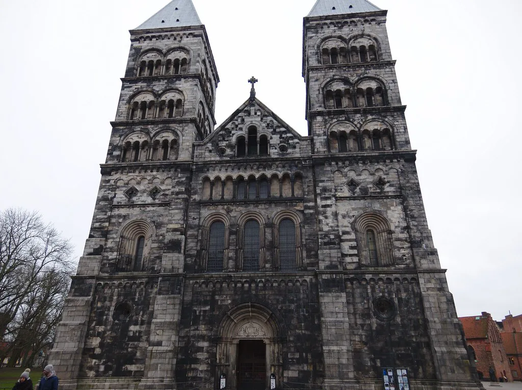 Lund Cathedral's west towers.