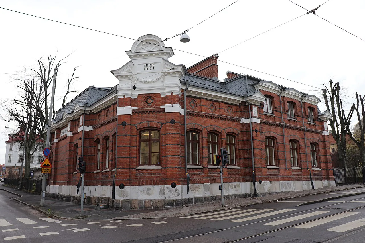 A historic school building in Majorna, Gothenburg.