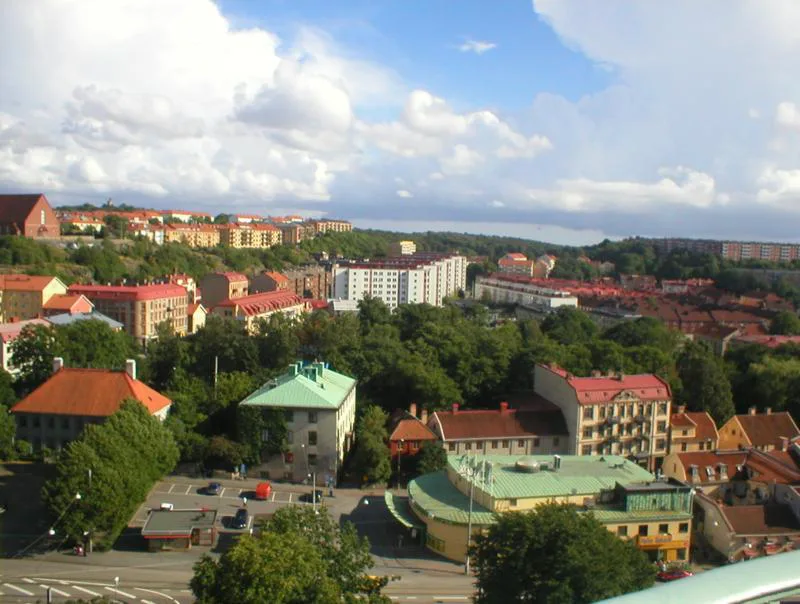 Majorna seen from Stigbergstorget, Gothenburg.