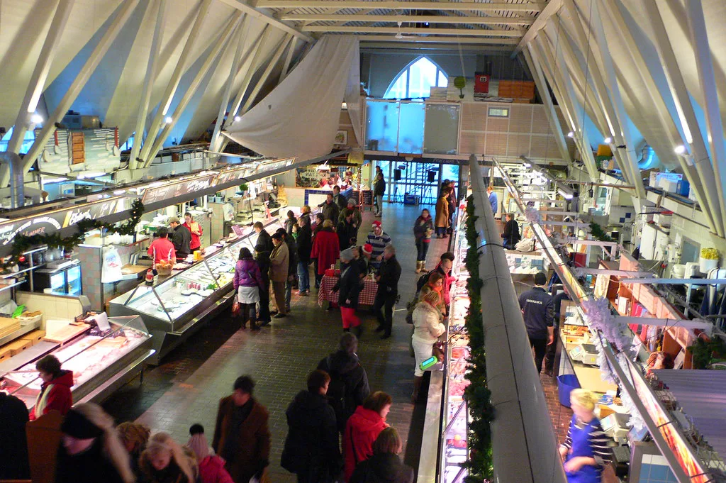 Inside Feskekôrka, Gothenburg.