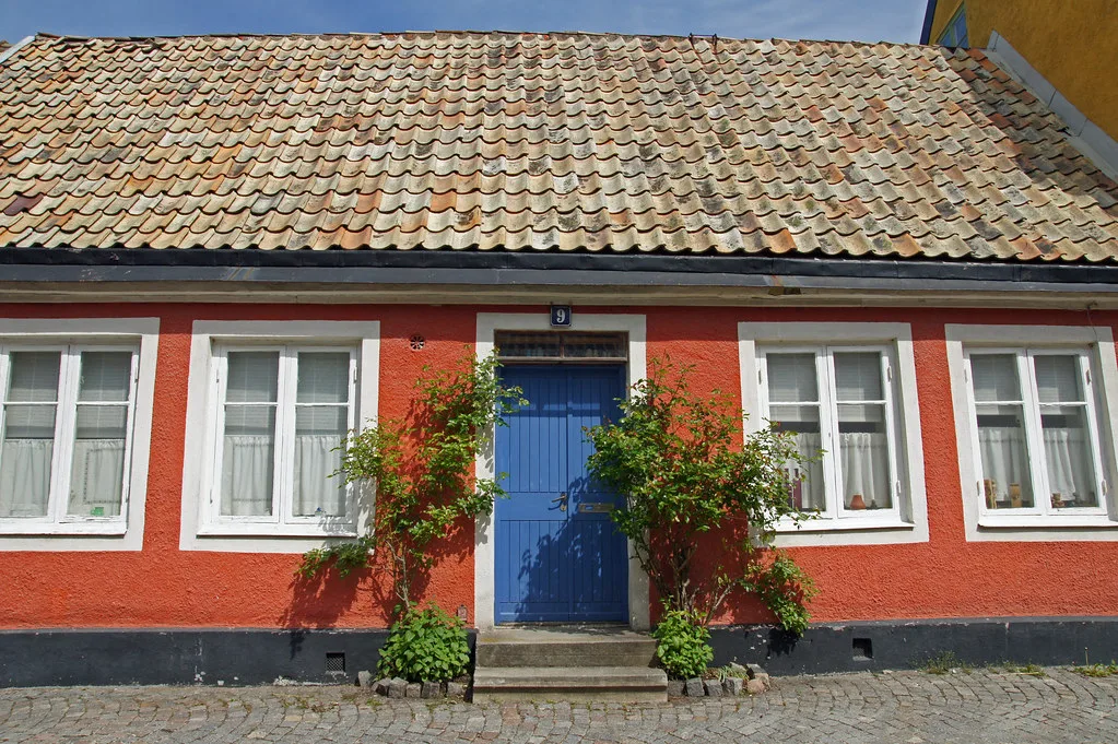 A red house near Lundagård, Lund.