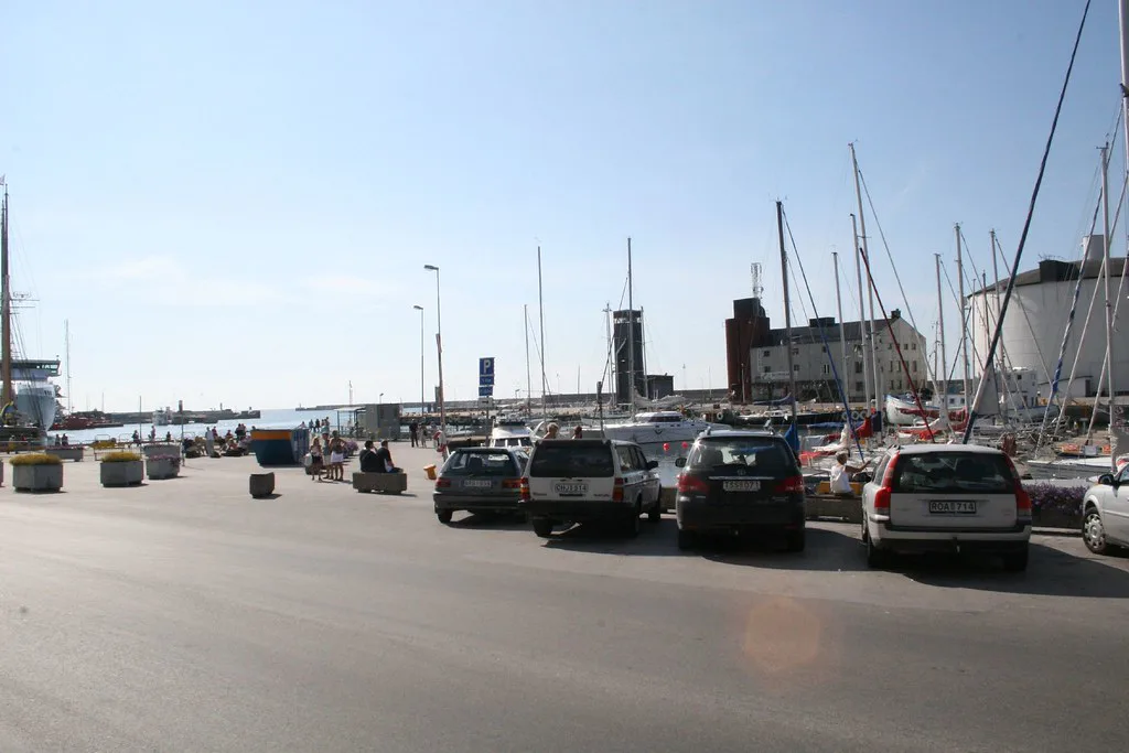 Visby harbour and marina.