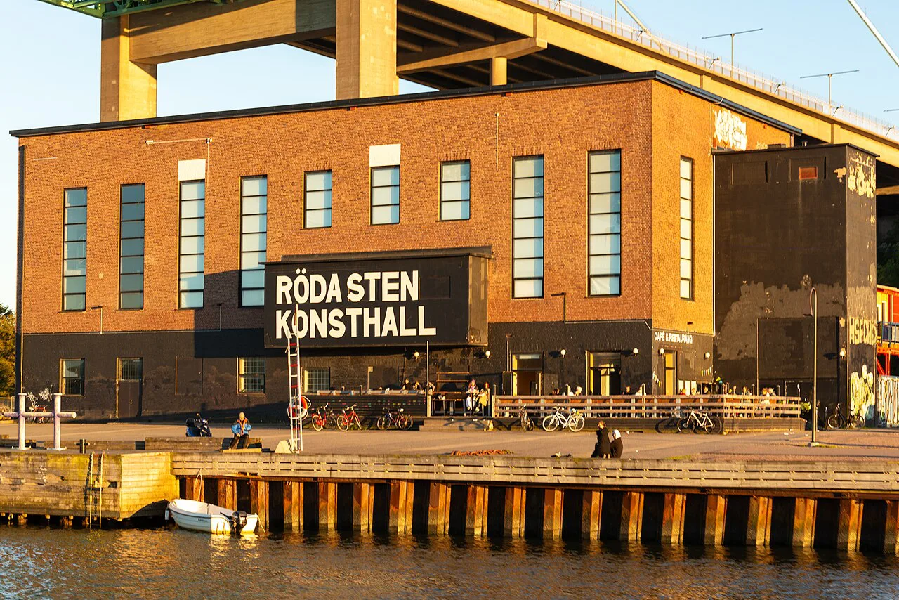 Röda Sten Konsthall under the Älvsborg Bridge, Gothenburg.