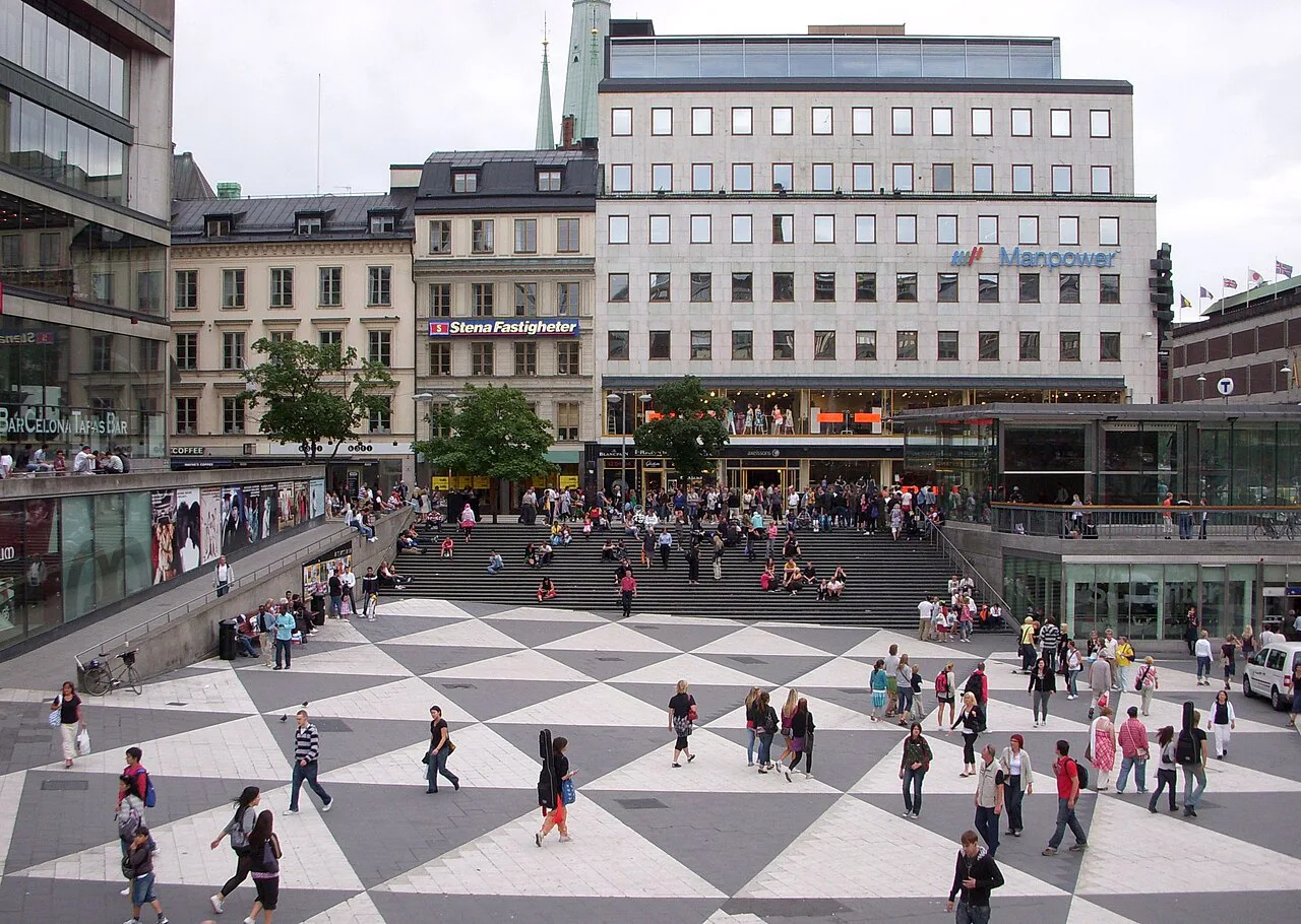 Sergels torg in 2009, Stockholm.