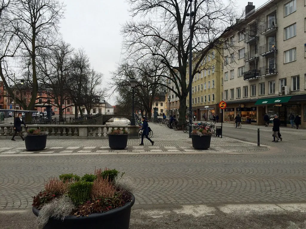 A square in Uppsala.