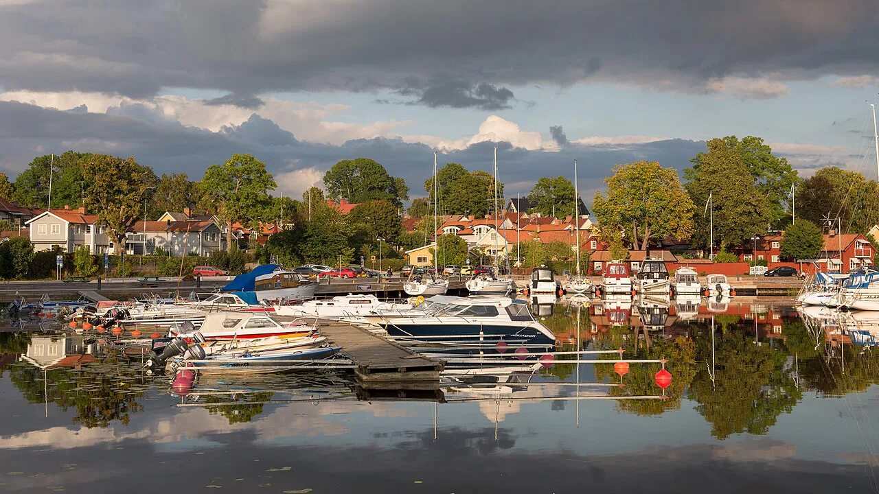 The marina at Sigtuna on Lake Mälaren.