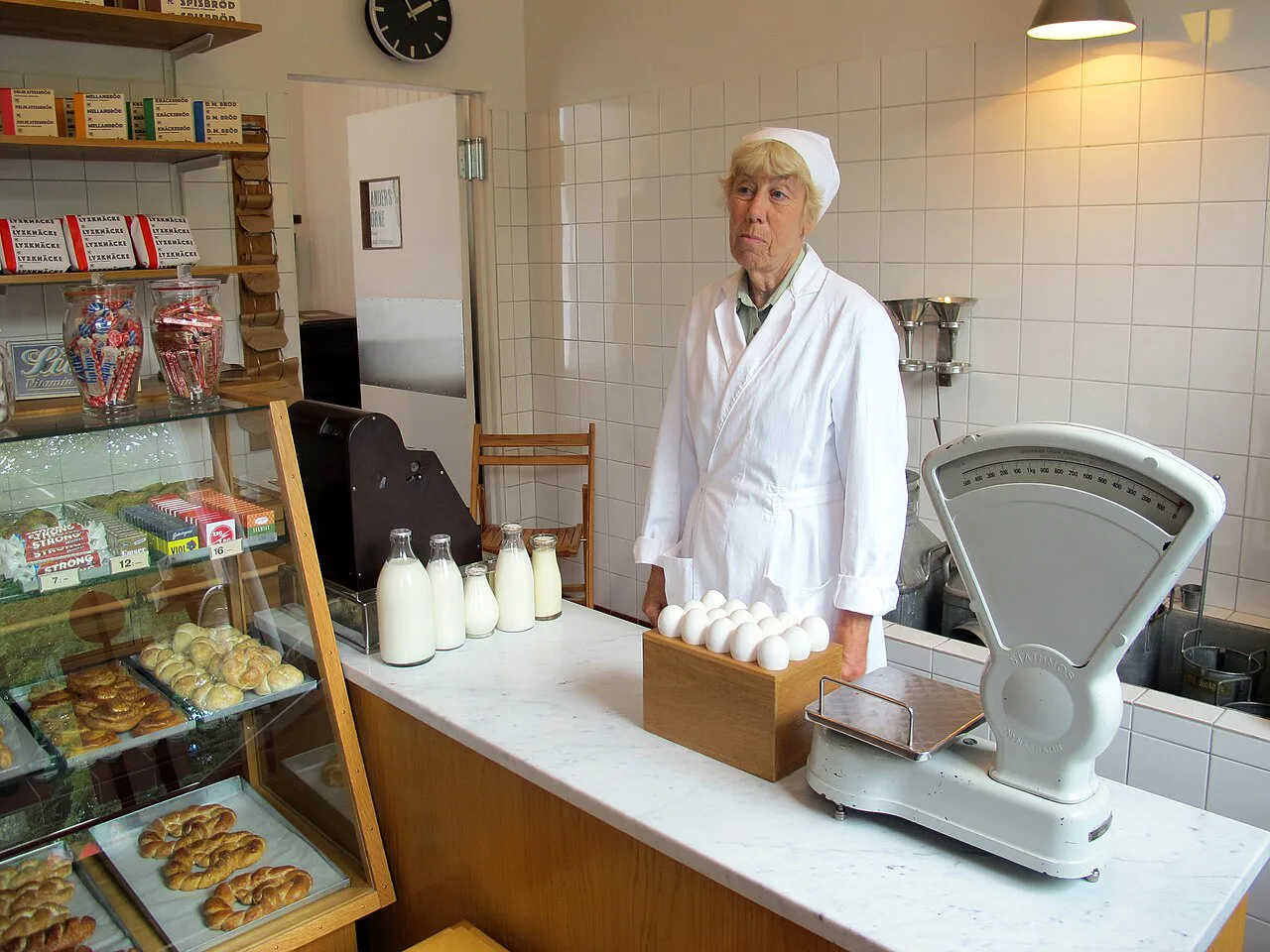 A historic shop at Skansen, Stockholm.