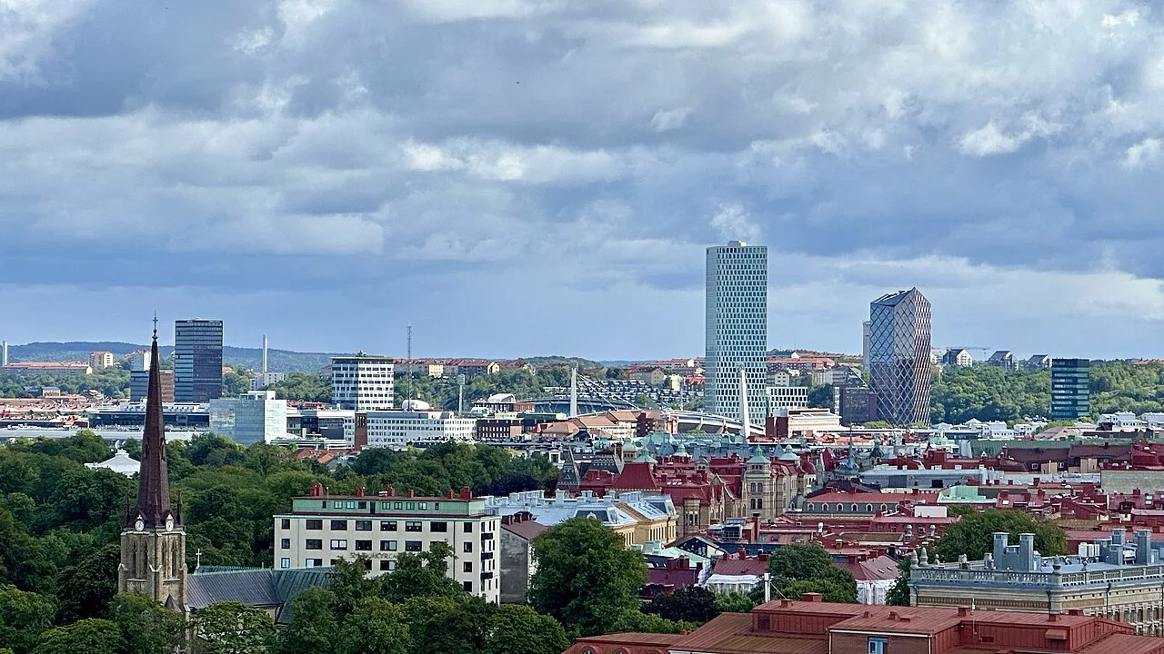 Gothenburg's skyline from Skansen Kronan.