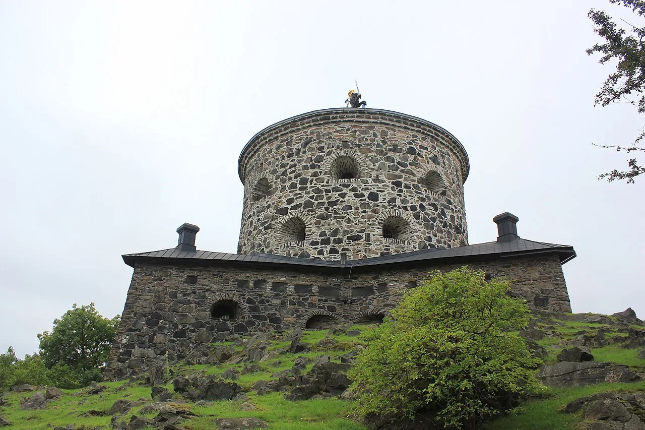 Skansen Lejonet on its rock, Gothenburg.