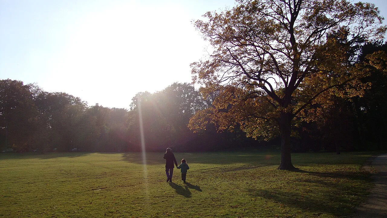 Slottsparken, Malmö, in autumn.