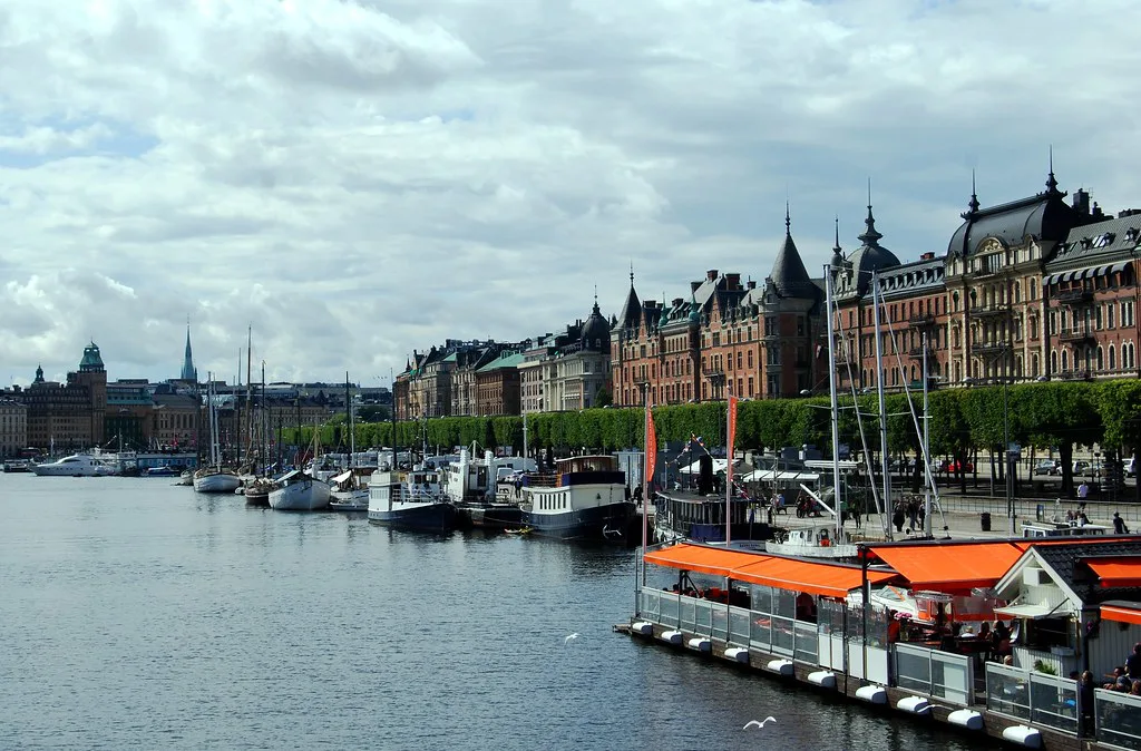Strandvägen's coast, Stockholm.