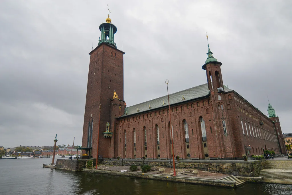Venue view: Stockholm City Hall (Stockholms stadshus) Resized and converted to WebP.