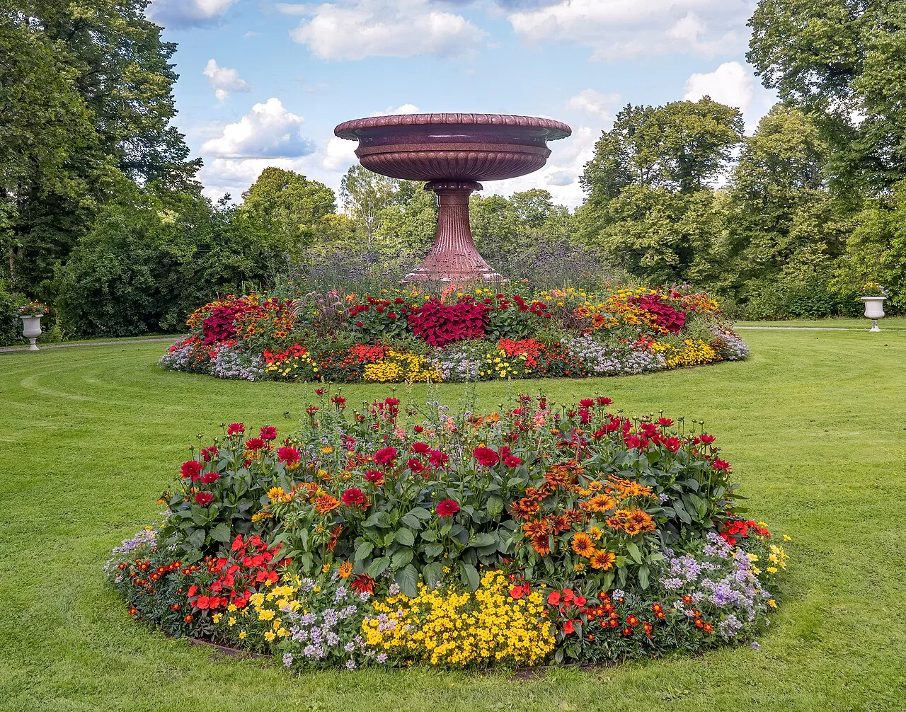 The garden of Rosendal Palace, Djurgården, Stockholm.