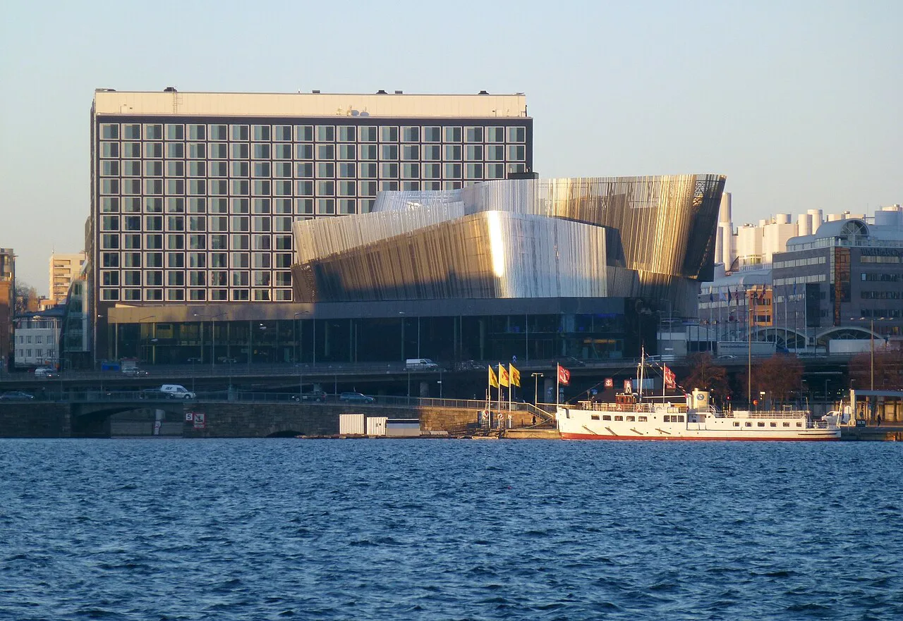 The Stockholm Waterfront building and Riddarfjärden.