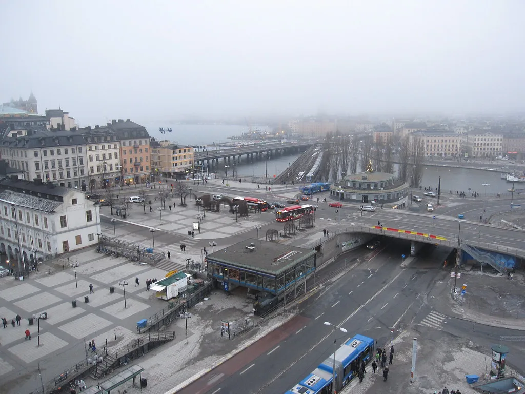 Slussen in Södermalm, Stockholm.