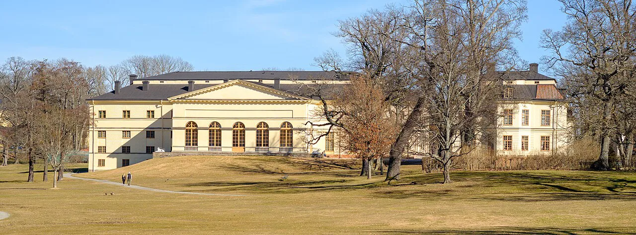 The Drottningholm Palace Theatre building.