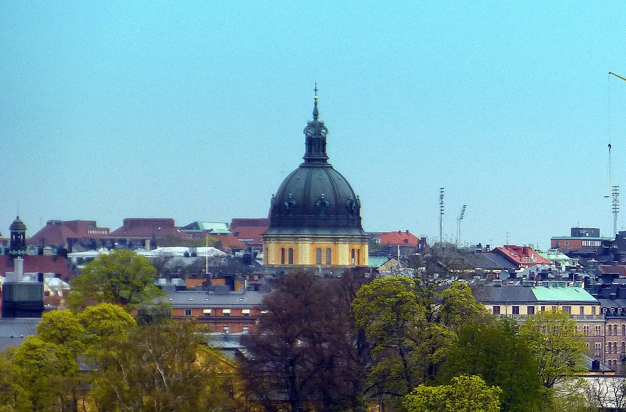 Hedvig Eleonora Church above Östermalm, Stockholm.