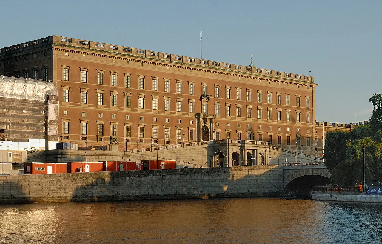 The north façade of the Royal Palace, Stockholm.