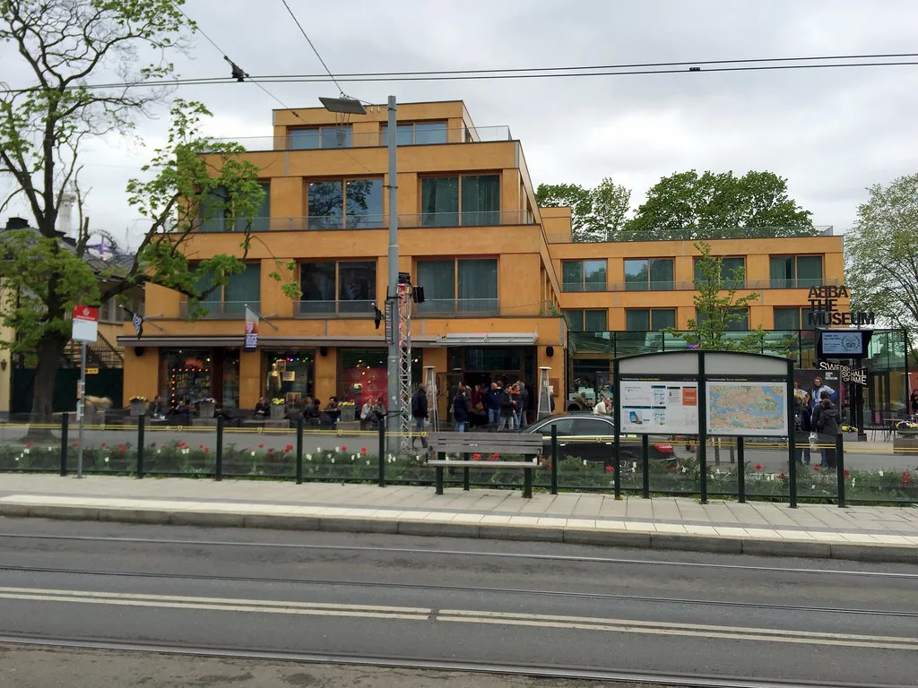 The building housing ABBA The Museum, Stockholm.