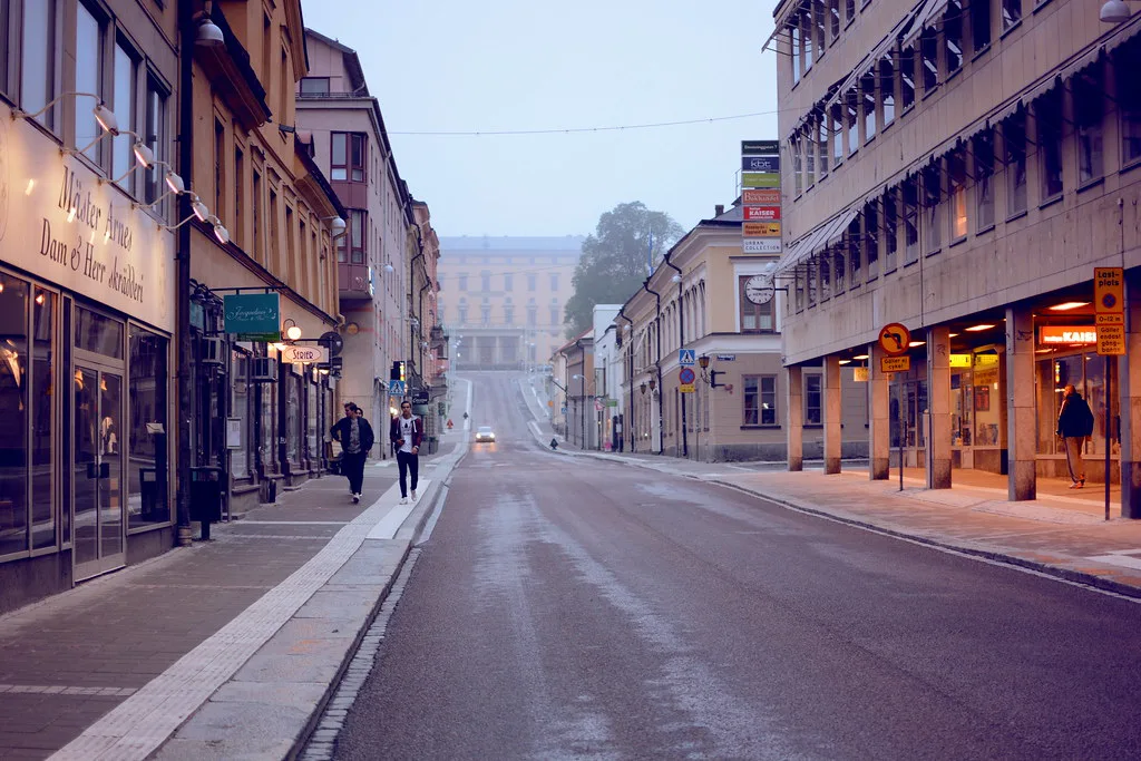 A street in central Uppsala.
