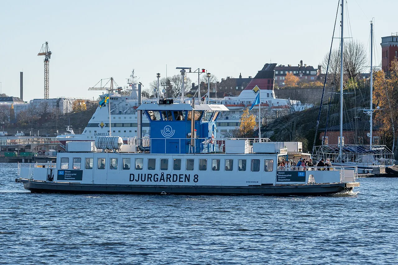 A Djurgården ferry, Stockholm.