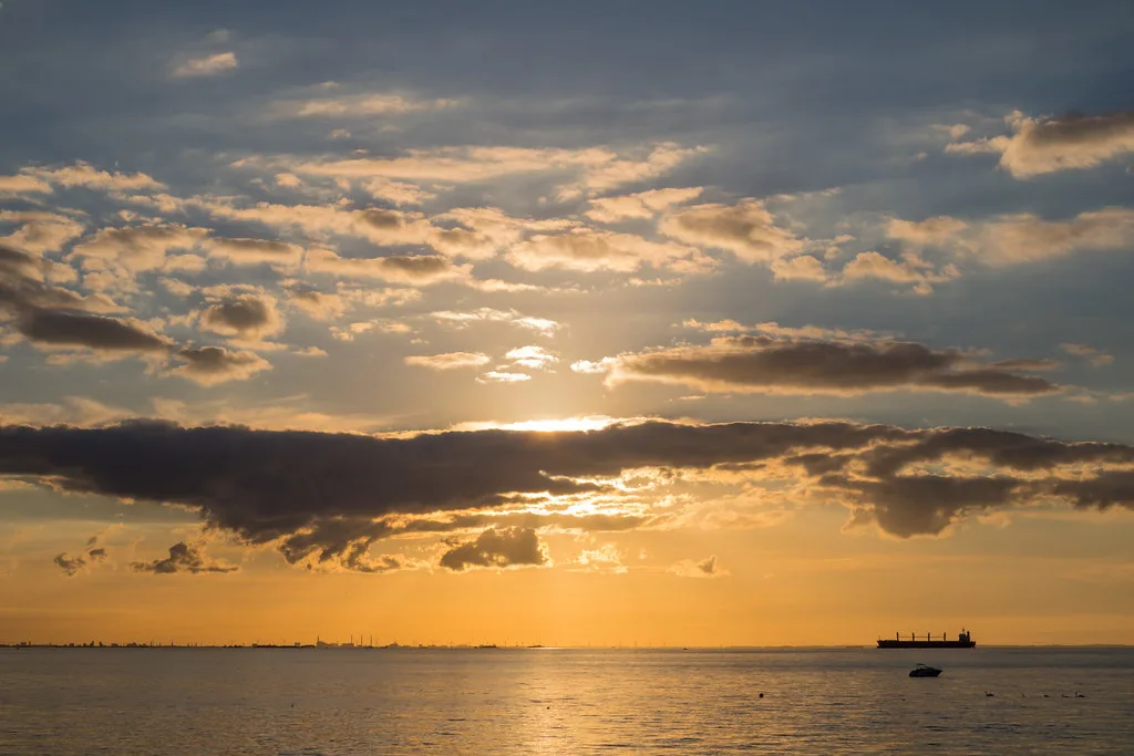 Sunset at Västra Hamnen, Malmö.