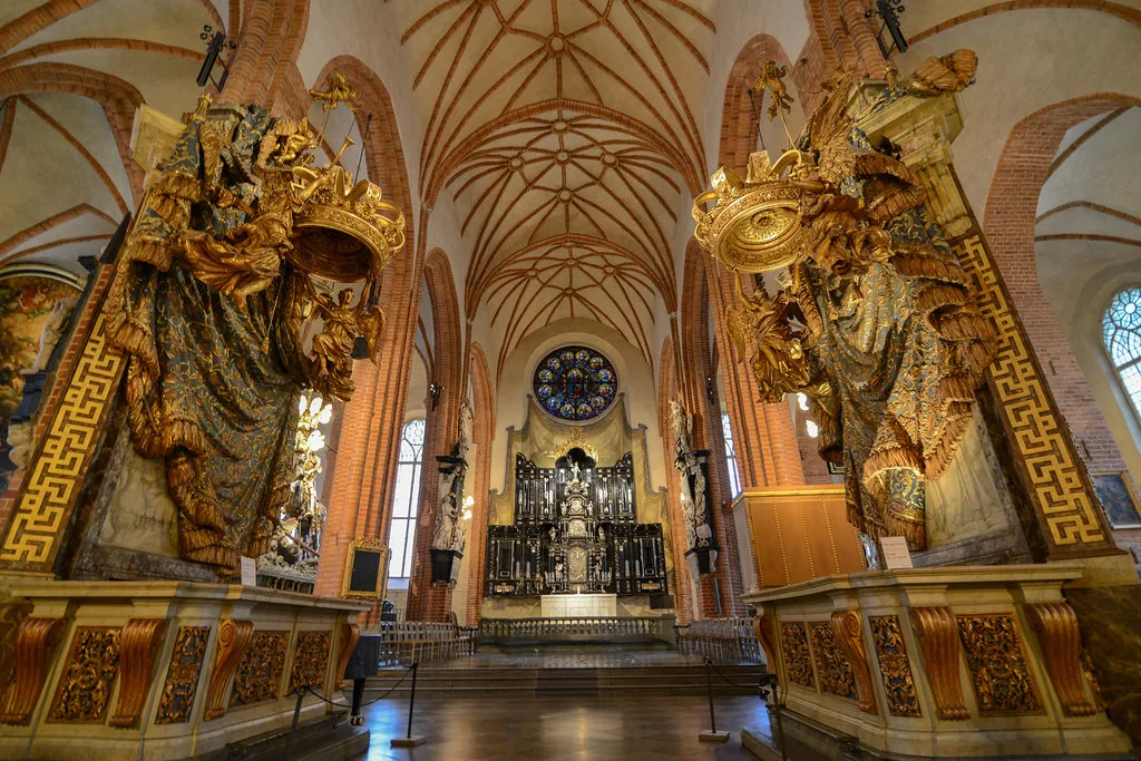 The royal pews in Storkyrkan, Stockholm.