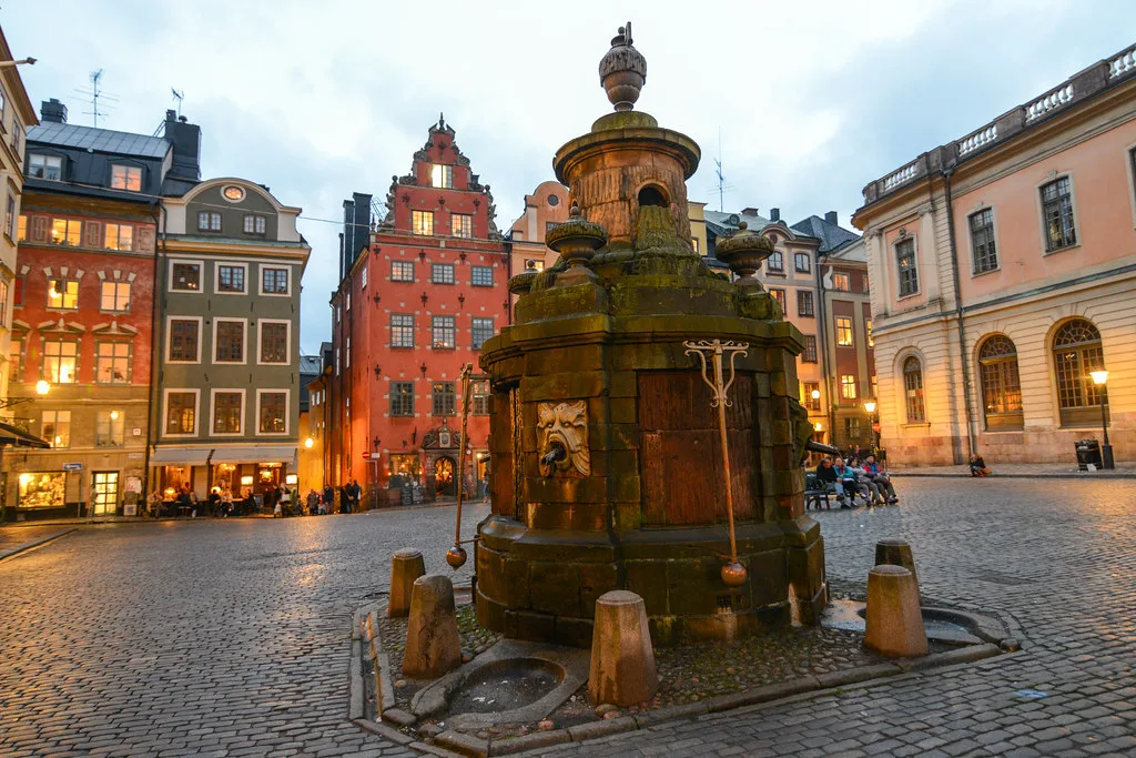 The well on Stortorget, Gamla Stan, Stockholm.