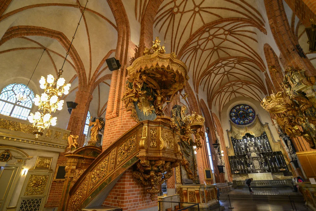 The pulpit of Storkyrkan, Stockholm.