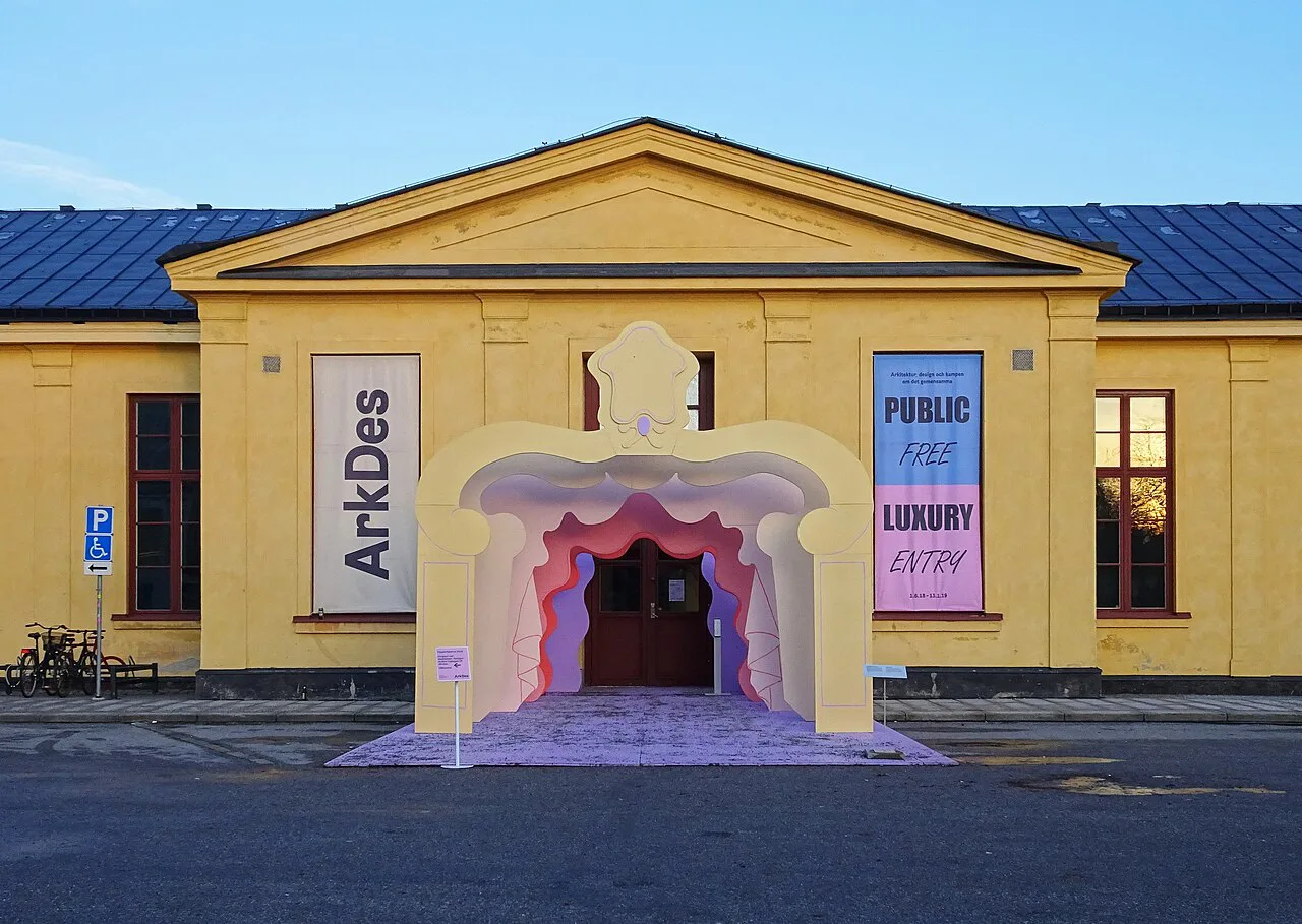 The entrance to ArkDes, the Swedish Centre for Architecture and Design, Stockholm.