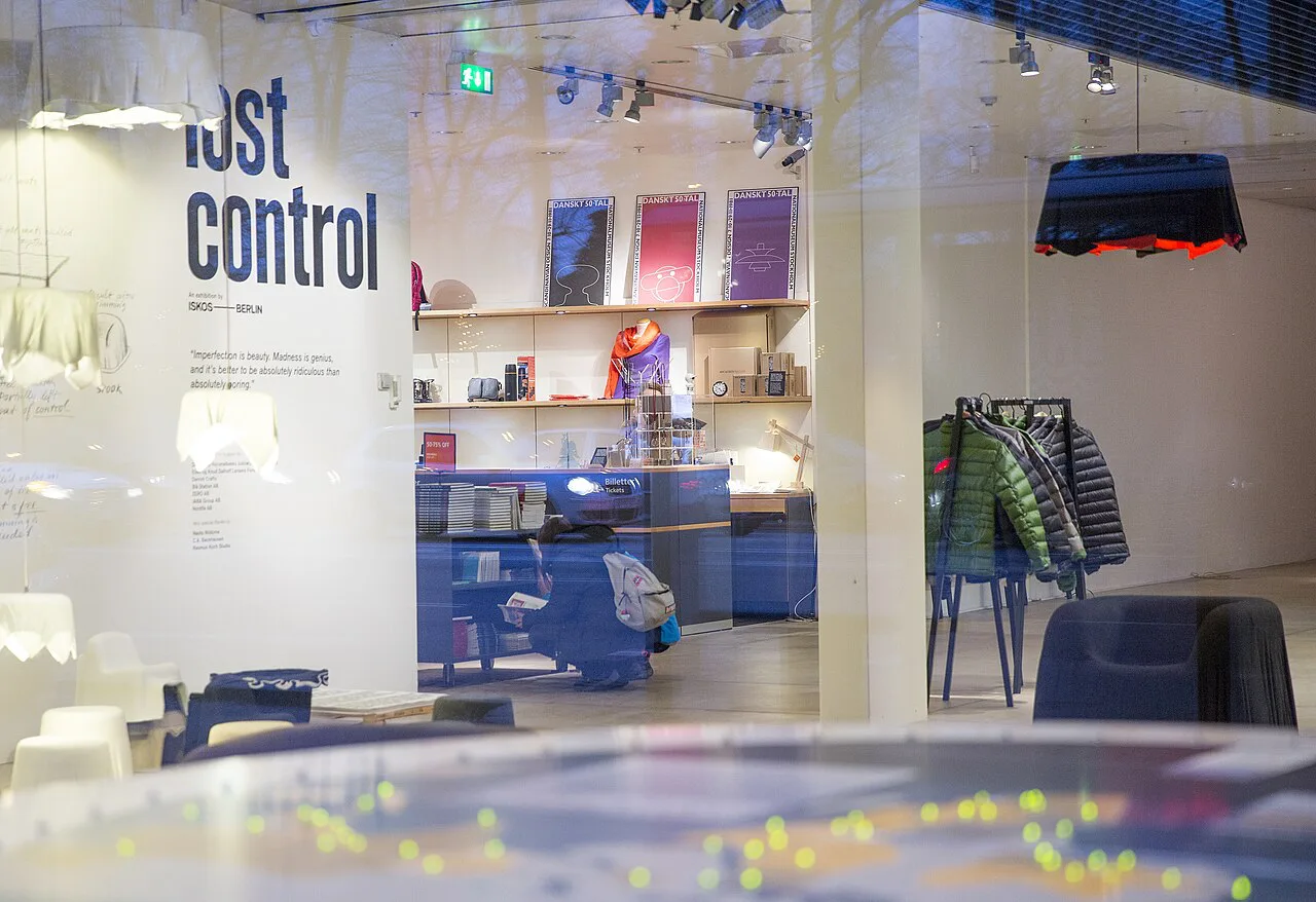 A Scandinavian design shop interior.