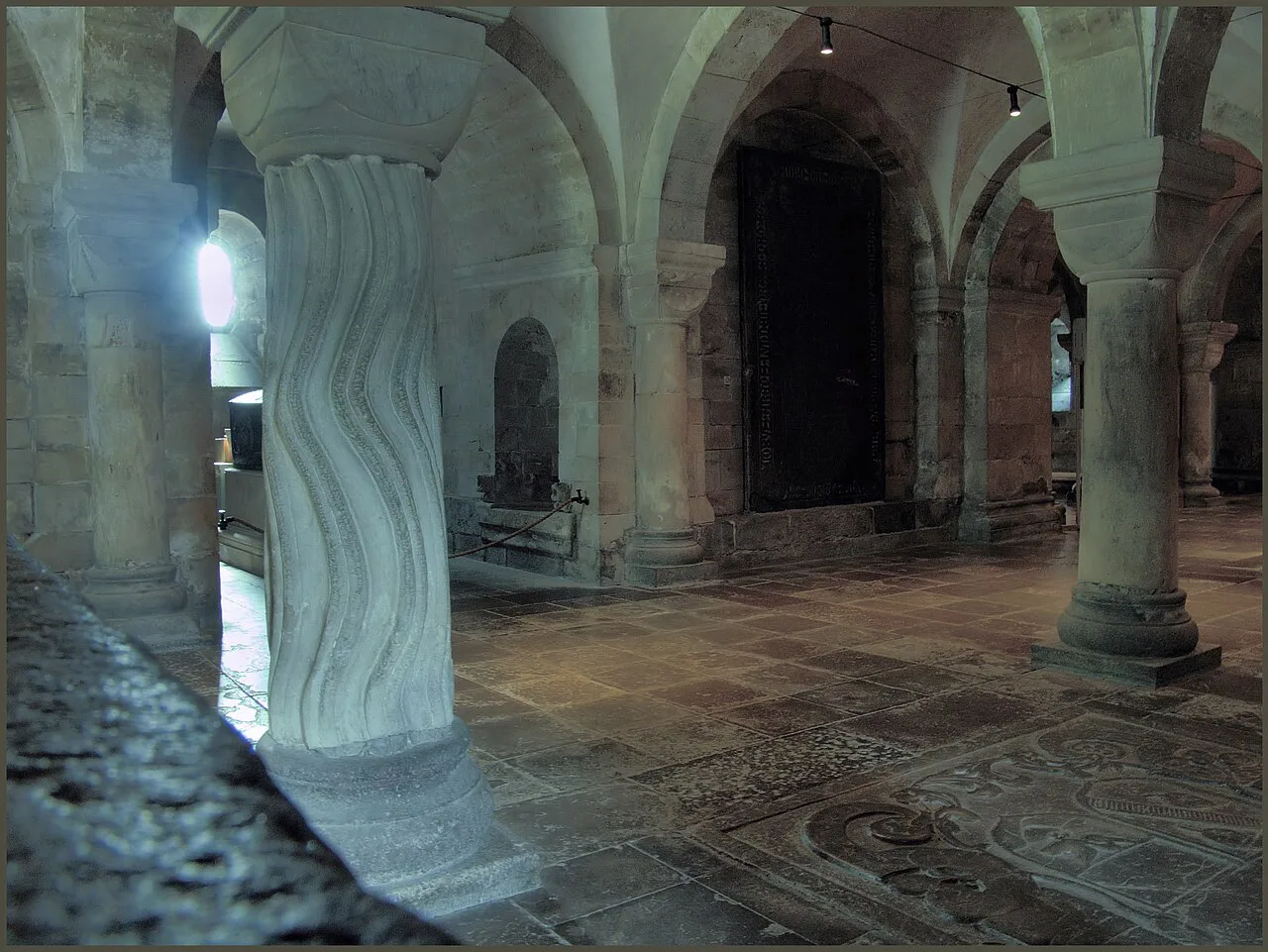 The crypt of Lund Cathedral, near Malmö.
